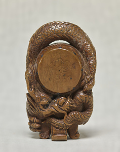 Toggle ("Netsuke") in the Shape of a Dragon Drum