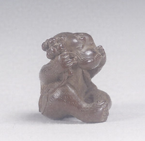 Toggle (&quot;Netsuke&quot;) in the Shape of a Monkey with a Mask