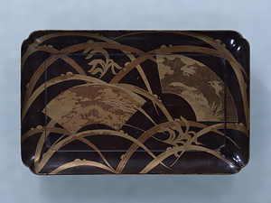 Incense Tray with Eulalia Grass and Fans
