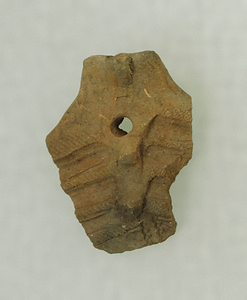 Fragment of Jomon Pottery Rim of a deep bowl