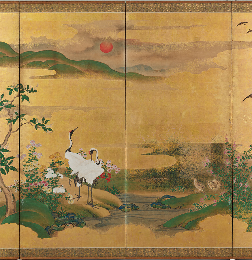 可決e17-5284[NAR] 日本画家 皇居花鳥図十二ヶ月 色絵金彩茶碗 十二客揃 茶道具 茶道具