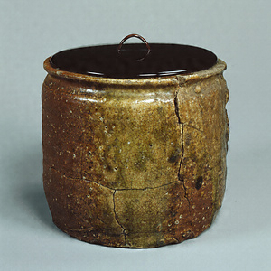 Water Jar with a Straight Lip, Named &quot;Shiba no Iori (Grass Hut)&quot;
