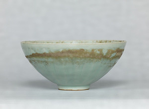 Celadon Bowl with carved lotus petals