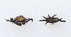 Grip Ornaments in the Shape of a Plum Blossom and Bamboo