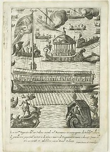 ヴェネツィアで〈海と結婚の日〉と呼ばれるキリスト昇天祭に、プチントーロ船で海に乗り出す総督