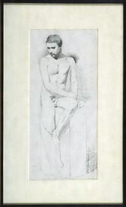 男裸体坐像
