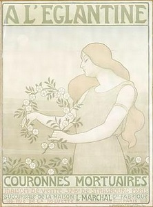 野薔薇で死者の冠を（葬儀用花環広告）