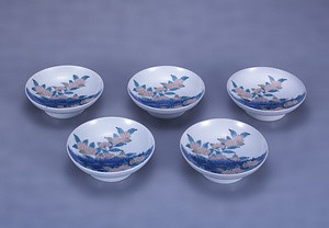 鍋島色絵紫陽花文皿