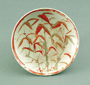 竹絵皿