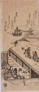 GENGI-HATSUNE "Genji Hatsune" from Hatsune,a Chapter of the Tale of Genji written by Murasaki Shikibu