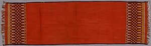 橙赤紫地金糸紋織ショール