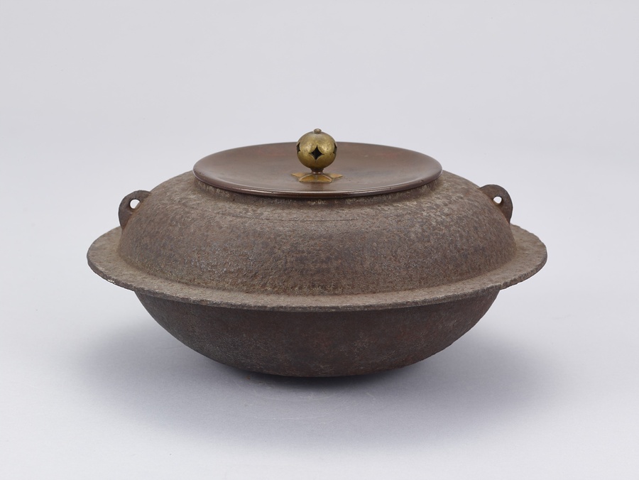 ぶるーはにー様☆美品 在銘 大型平蜘蛛釜 透木釜 送料込み