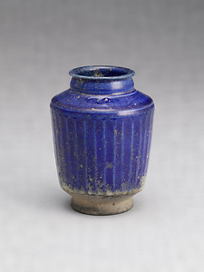 藍釉鎬文壺