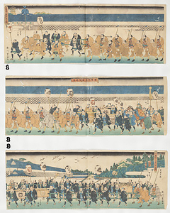 浮世絵版画「南御門通二番御人数行列之図」