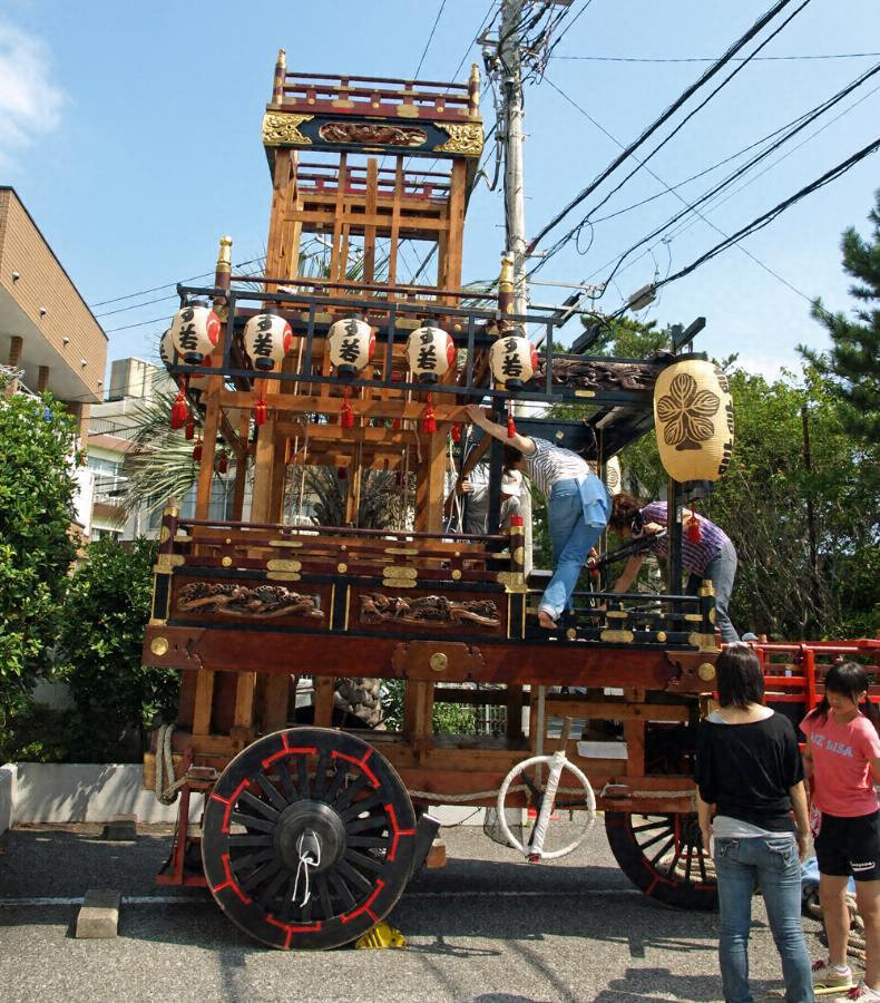 諏訪講の山車と人形（神功皇后・源頼義） 文化遺産オンライン