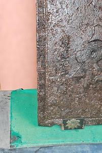 尾崎神社鋳鉄製扁額 おさきじんじゃちゅうてつせいへんがく