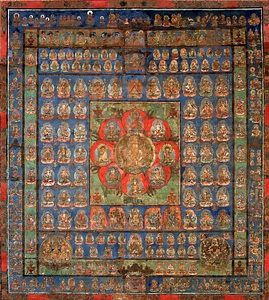 絹本著色両界曼荼羅