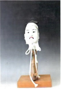 人気日本製阿波木偶人形 「弁慶」 鳴周作 人形浄瑠璃 高35.5cm（内2.5cmは台） 重1.5kg ガラスケース 44.5cm×29cm×32.5cm その他