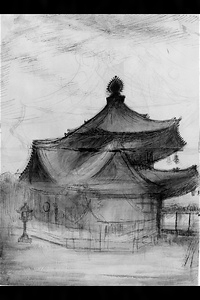 Rokkaku-do Temple (sketch2)