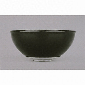 黒釉茶碗 粟田