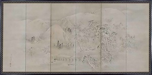 嵐山雪景図