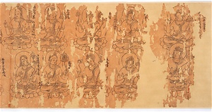Iconographic Drawings of the Deities of the Womb World Mandala (J., Taizō Zuzō), Scroll 2