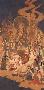 Fugen (Samantabhadra) and Ten Rasetsunyo (Rākṣasis)