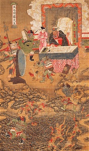 Ten Kings of Hell, Yanluo Wang (J., Enra Ō; Skt., Yamaraāja)