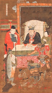 Ten Kings of Hell, Yanluo Wang (J., Enra Ō; Skt., Yamarāja)