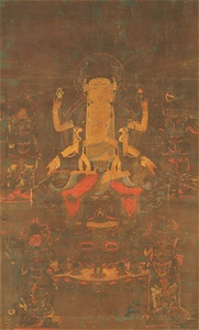 Fukūkensaku Kannon (Avalokiteśvara), (Known as the Nan’endō Mandara)