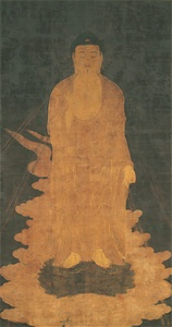Descent of Amida (Amitābha), (J., Amida Raigō Zu)