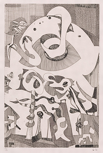 版画集『瑛九・銅版画 SCALE I』 5 都会