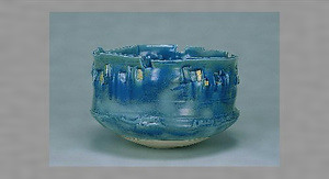 青釉金彩鉢