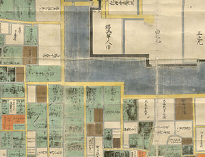 承応佐賀城廻之絵図 じょうおうさがじょうまわりのえず