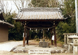 上の島神明神社手水舎 かみのしましんめいじんじゃちょうずや