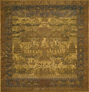 絹本著色浄土曼荼羅図