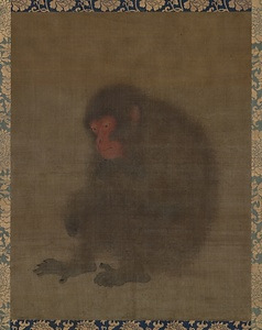 絹本著色猿図