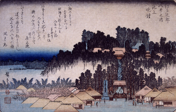 版画 江戸近郊八景 - 版画