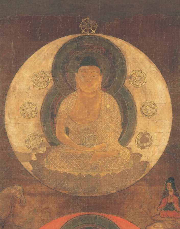 絹本著色大仏頂曼荼羅図 文化遺産オンライン