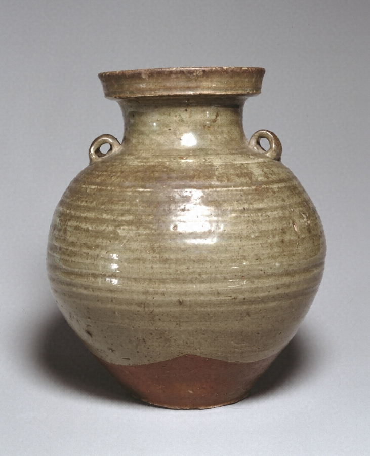 宋代越窯の茶叶の末の釉薬双耳透かし三足の燻製炉から古い模造品が出土 