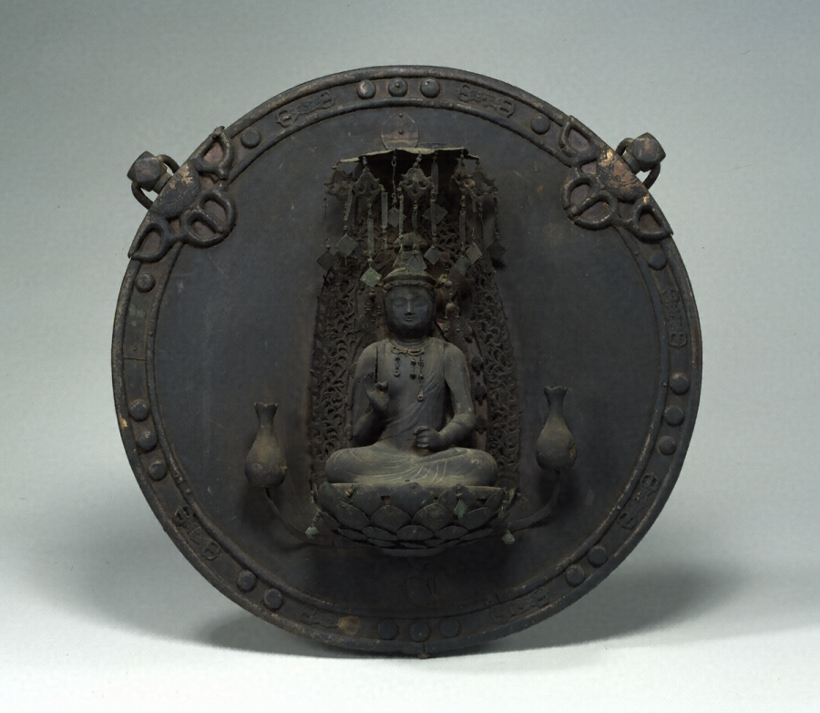 金銅聖観音像懸仏 文化遺産オンライン