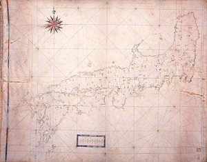日本航海図〈（羊皮紙著色）／〉