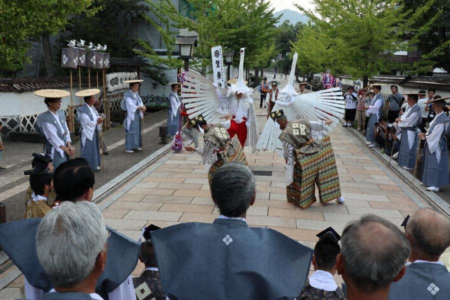 津和野弥栄神社の鷺舞 つわのやさかじんじゃのさぎまい