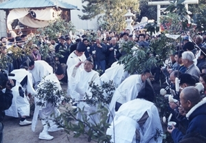 樋越神明宮の春鍬祭 ひごししんめいぐうのはるくわまつり