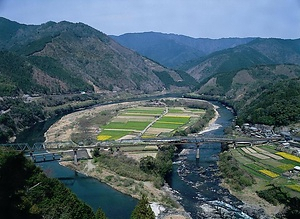 四万十川流域の文化的景観　中流域の農山村と流通・往来