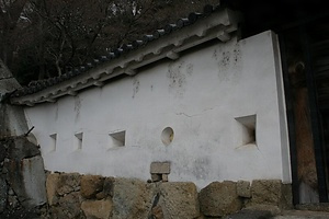 姫路城 との四門西方土塀