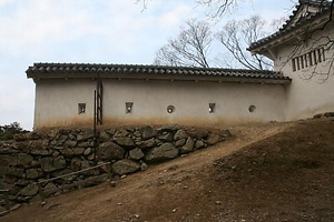 姫路城 ロの櫓西方土塀
