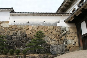 姫路城 菱の門西方土塀