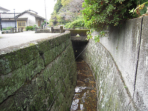 三角旧港（三角西港）施設 後方水路