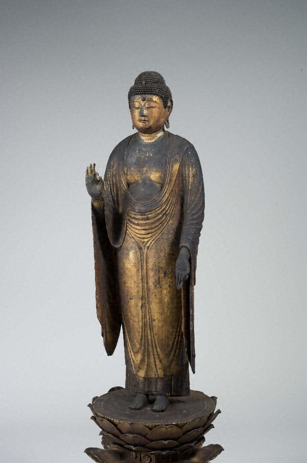HOT定番人気◆コレクション／木造「阿弥陀如来立像」(USED)◆ 仏像